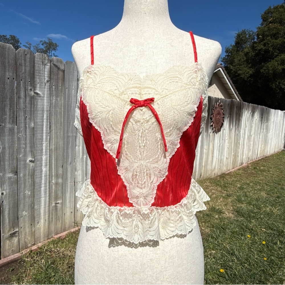 Vintage lingerie tank top
